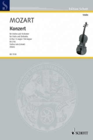 Buch CONCERTO G MAJOR KV 216 Wolfgang Amadeus Mozart