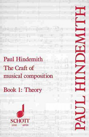 Carte CRAFT OF MUSICAL COMPOSITION BAND 1 Paul Hindemith