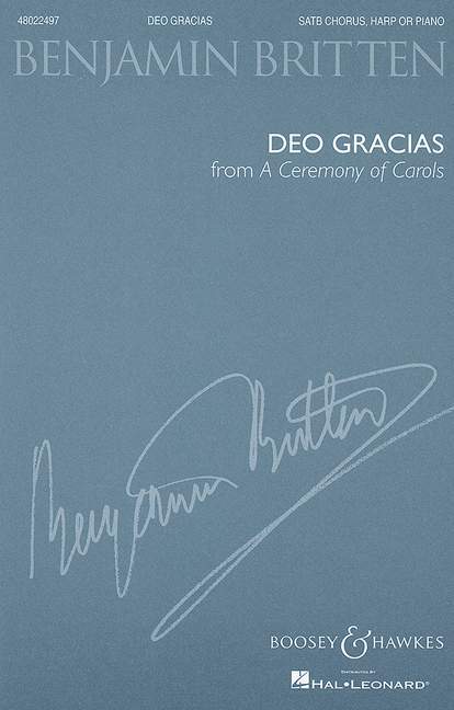 Livre DEO GRACIAS OP 28 NO 10 BENJAMIN BRITTEN