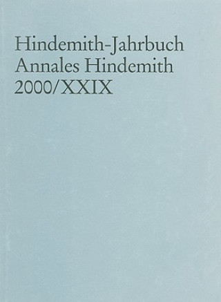 Kniha HINDEMITHJAHRBUCH FRANKFURT HINDEMITH-