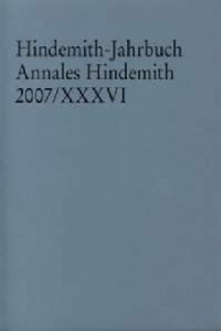 Carte HINDEMITHJAHRBUCH BAND 36 
