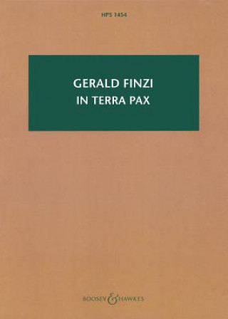 Książka IN TERRA PAX OP 39 GERALD FINZI