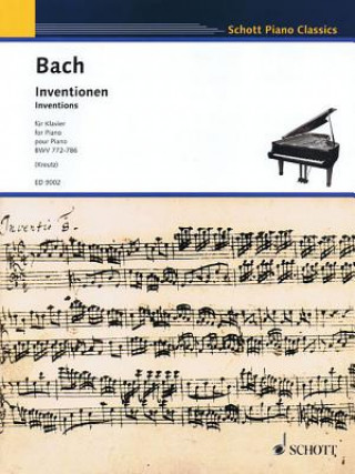 Knjiga INVENTIONS BWV 772 786 JOHANN SEBASTI BACH