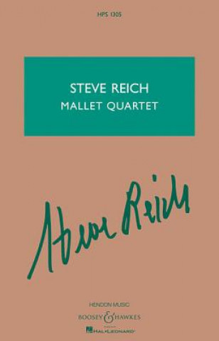 Książka MALLET QUARTET STEVE REICH