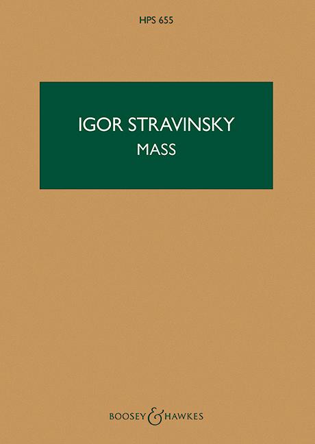 Knjiga MASS IGOR STRAVINSKY
