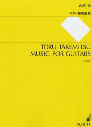 Kniha MUSIC FOR GUITARS TORU TAKEMITSU