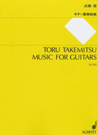 Libro MUSIC FOR GUITARS TORU TAKEMITSU