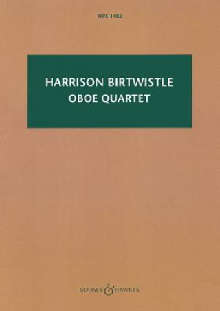 Kniha OBOE QUARTET SIR HARR BIRTWISTLE