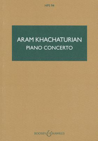 Könyv PIANO CONCERTO ARAM KHACHATURIAN