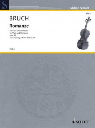 Libro ROMANZE F MAJOR OP 85 MAX BRUCH