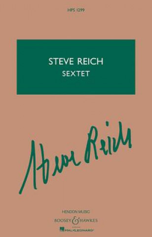 Libro SEXTET STEVE REICH