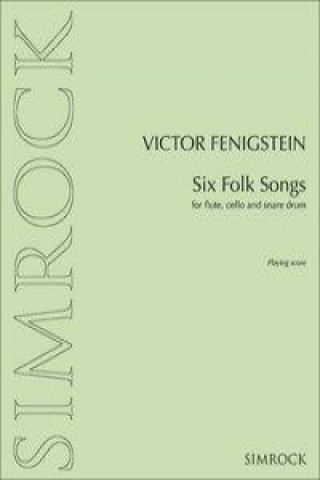 Boek SIX FOLK SONGS VIKTOR FENIGSTEIN
