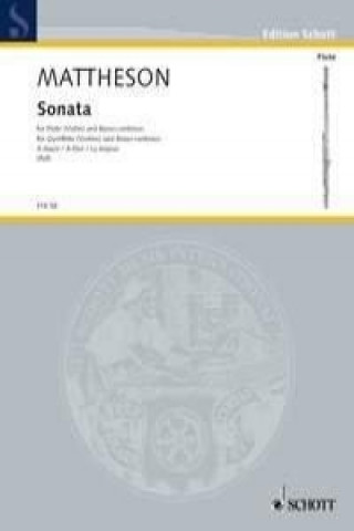Kniha SONATA A MAJOR Johann Mattheson