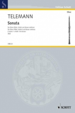 Knjiga SONATA E MINOR Georg Philipp Telemann