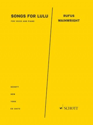 Carte SONGS FOR LULU RUFUS WAINWRIGHT