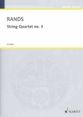 Книга STRING QUARTET NO 3 BERNARD RANDS