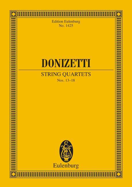 Livre STRING QUARTETS GAETANO DONIZETTI