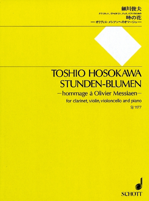 Buch STUNDENBLUMEN TOSHIO HOSOKAWA