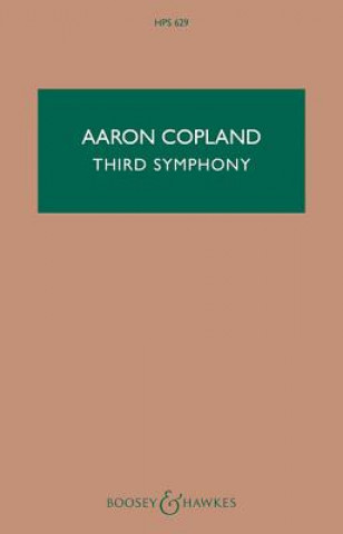 Kniha SYMPHONY NO 3 AARON COPLAND