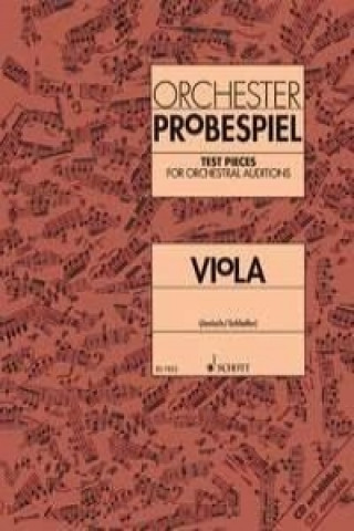 Könyv Orchester Probespiel Viola Eckart Schloifer