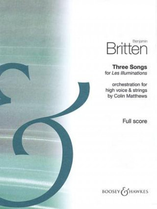 Książka THREE SONGS FOR LES ILLUMINATIONS BENJAMIN BRITTEN