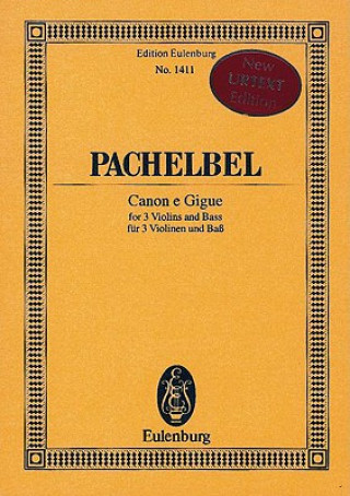 Könyv CANON E GIGUE JOHANN PACHELBEL