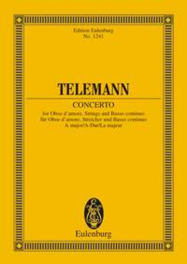 Libro CONCERTO A MAJOR GEORG PHIL TELEMANN