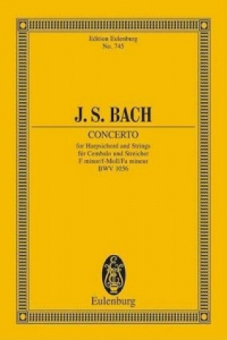 Kniha CONCERTO F MINOR BWV 1056 JOHANN SEBASTI BACH