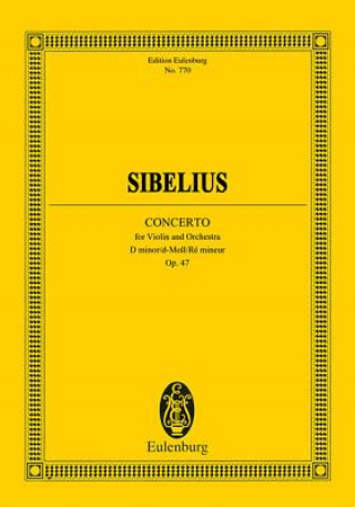 Könyv CONCERTO FOR VIOLIN & ORCHESTRA D MINOR JEAN SIBELIUS