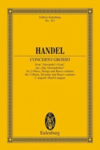 Książka CONCERTO GROSSO C MAJOR HWV 318 GEORGE FRIDE HANDEL