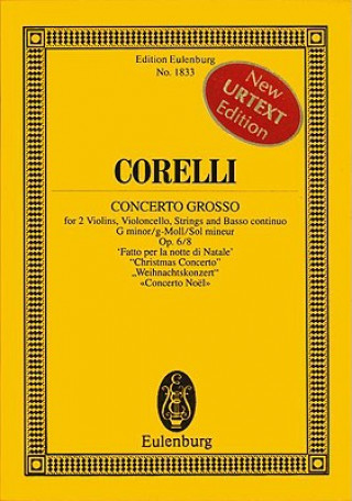Kniha CONCERTO GROSSO G MINOR OP 68 ARCANGELO CORELLI