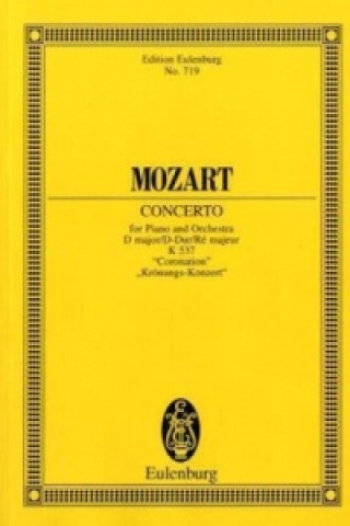 Kniha CONCERTO NO 26 D MAJOR KV 537 Wolfgang Amadeus Mozart