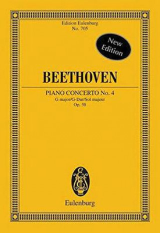 Carte CONCERTO NO 4 G MAJOR OP 58 Ludwig van Beethoven