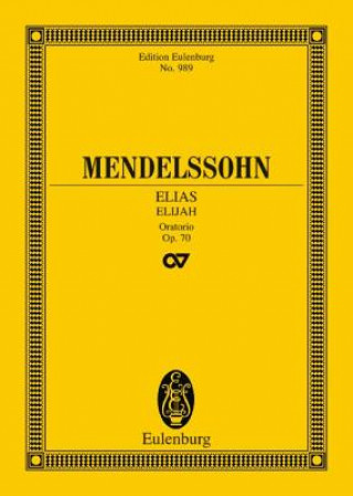 Книга ELIJAH OP 70 MENDELSSOHN BARTHOLD