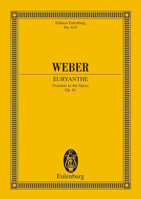 Книга EURYANTHE OP 81 JV 291 CARL MARIA VO WEBER