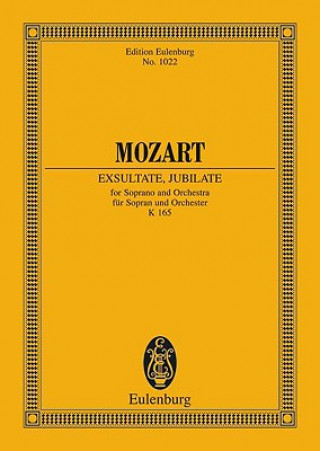 Kniha EXSULTATE JUBILATE KV 165 Wolfgang Amadeus Mozart