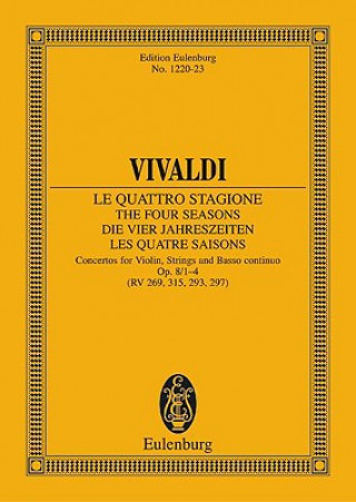 Book FOUR SEASONS OP 81 RV 269 PV 241 ANTONIO VIVALDI