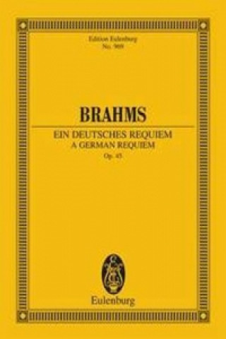 Książka GERMAN REQUIEM OP 45 JOHANNES BRAHMS