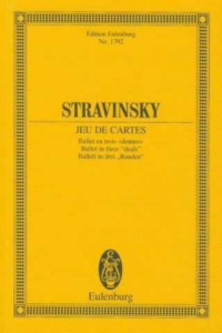 Kniha JEU DE CARTES IGOR STRAVINSKY