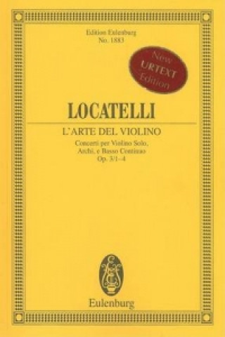 Könyv LARTE DEL VIOLINO OP 3 VOL 1 PIETRO LOCATELLI