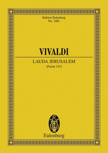 Kniha LAUDA JERUSALEM RV 609 ANTONIO VIVALDI