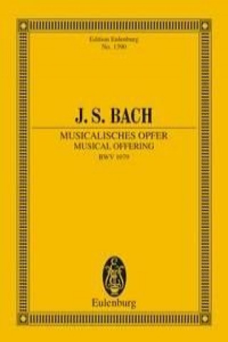Carte MUSICAL OFFERING BWV 1079 JOHANN SEBASTI BACH