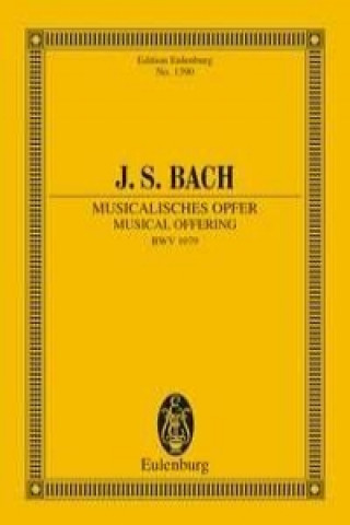 Knjiga MUSICAL OFFERING BWV 1079 JOHANN SEBASTI BACH