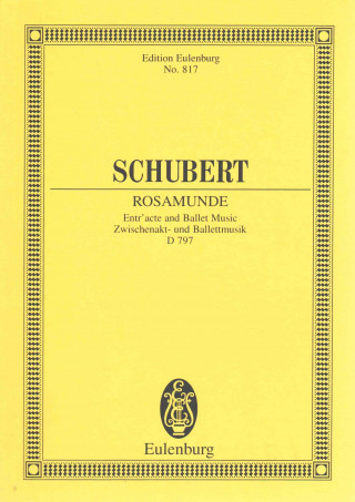 Könyv ROSAMUNDE OP 26 D 797 FRANZ SCHUBERT