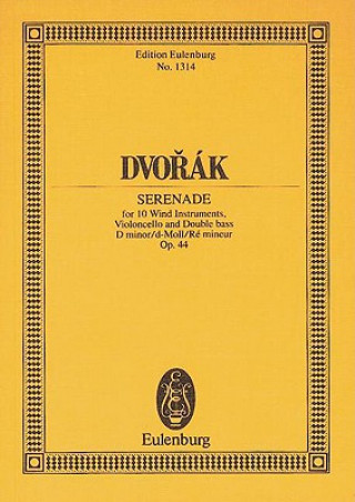 Książka SERENADE D MINOR OP 44 B 77 ANTON N DVO? K