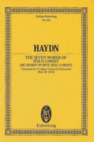 Book SEVEN WORDS OF JESUS CHRIST OP 51 HOB II JOSEPH HAYDN