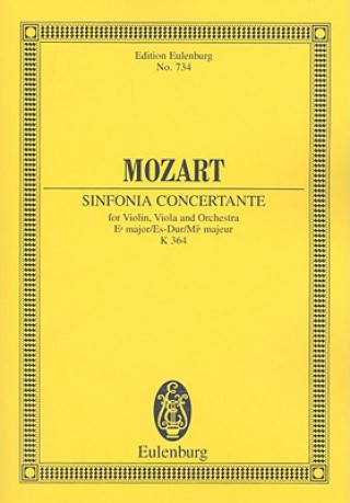 Carte SINFONIA CONCERTANTE EB MAJOR KV 364 WOLFGANG AMA MOZART