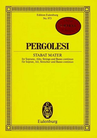 Knjiga STABAT MATER GIOVANNI PERGOLESI