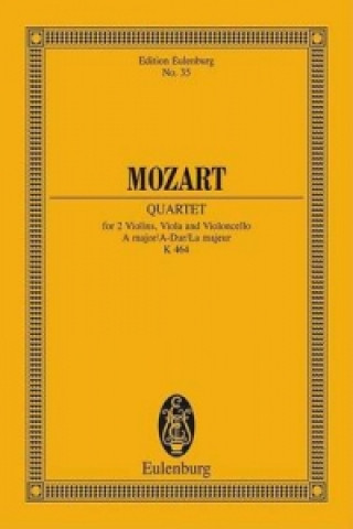 Book STRING QUARTET A MAJOR KV 464 WOLFGANG AMA MOZART