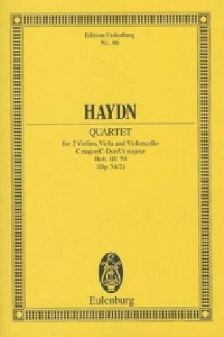 Książka STRING QUARTET C MAJOR OP 542 HOBIII 57 JOSEPH HAYDN